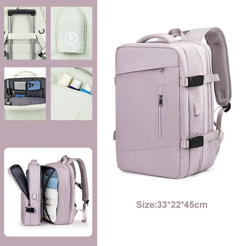 Extendible Travel Backpack With USB - A Fabventure