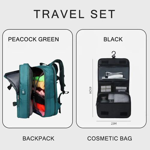 Extendible Travel Backpack With USB - A Fabventure