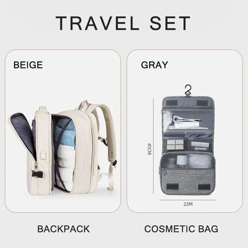 Extendible Travel Backpack With USB - A Fabventure