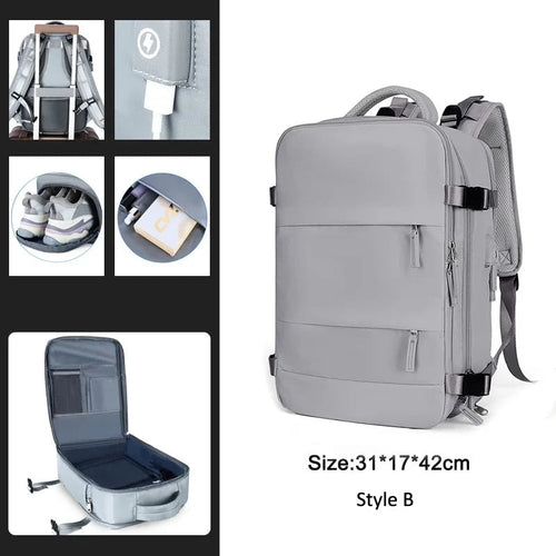 Extendible Travel Backpack With USB - A Fabventure