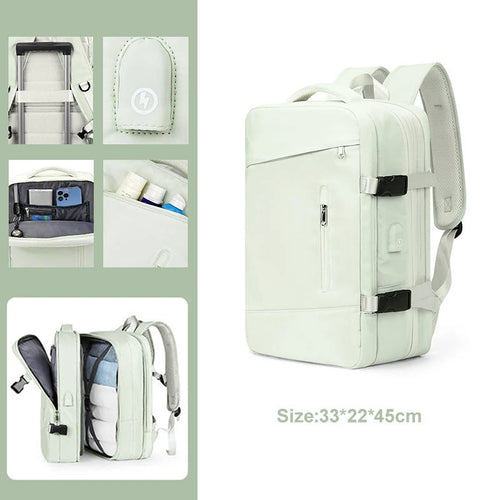 Extendible Travel Backpack With USB - A Fabventure