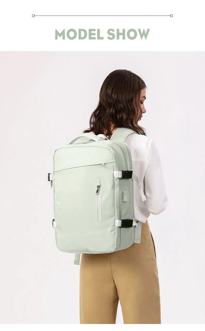 Extendible Travel Backpack With USB - A Fabventure