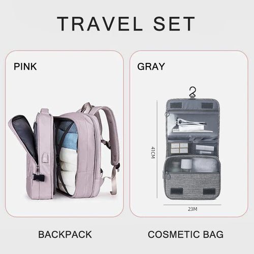 Extendible Travel Backpack With USB - A Fabventure