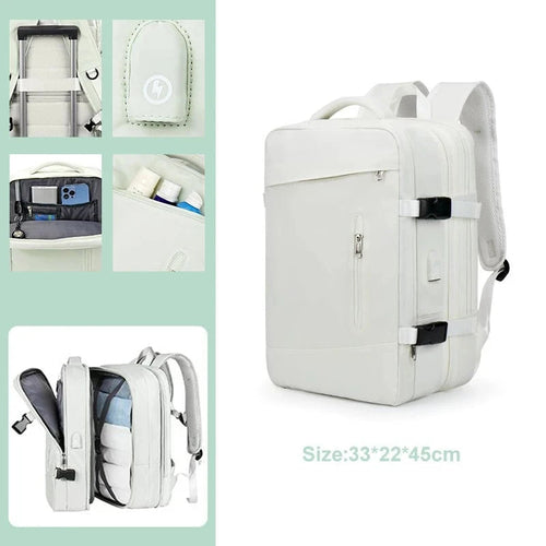 Extendible Travel Backpack With USB - A Fabventure