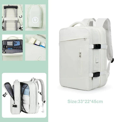 Extendible Travel Backpack With USB - A Fabventure