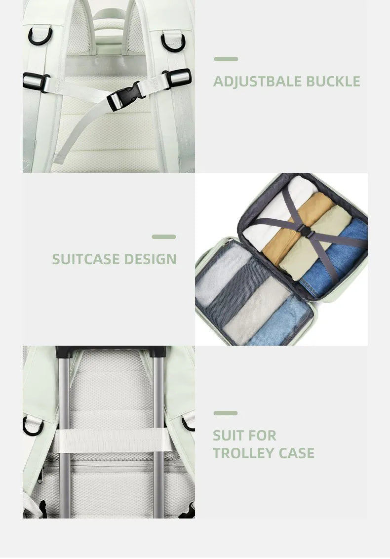 Extendible Travel Backpack With USB - A Fabventure