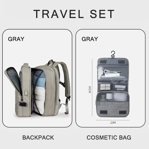 Extendible Travel Backpack With USB - A Fabventure