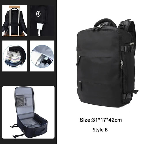 Extendible Travel Backpack With USB - A Fabventure
