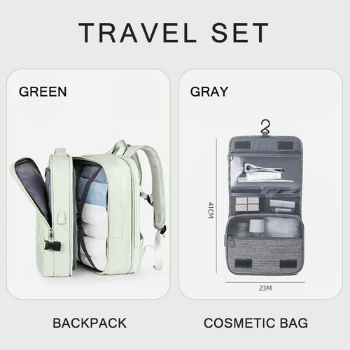 Extendible Travel Backpack With USB - A Fabventure