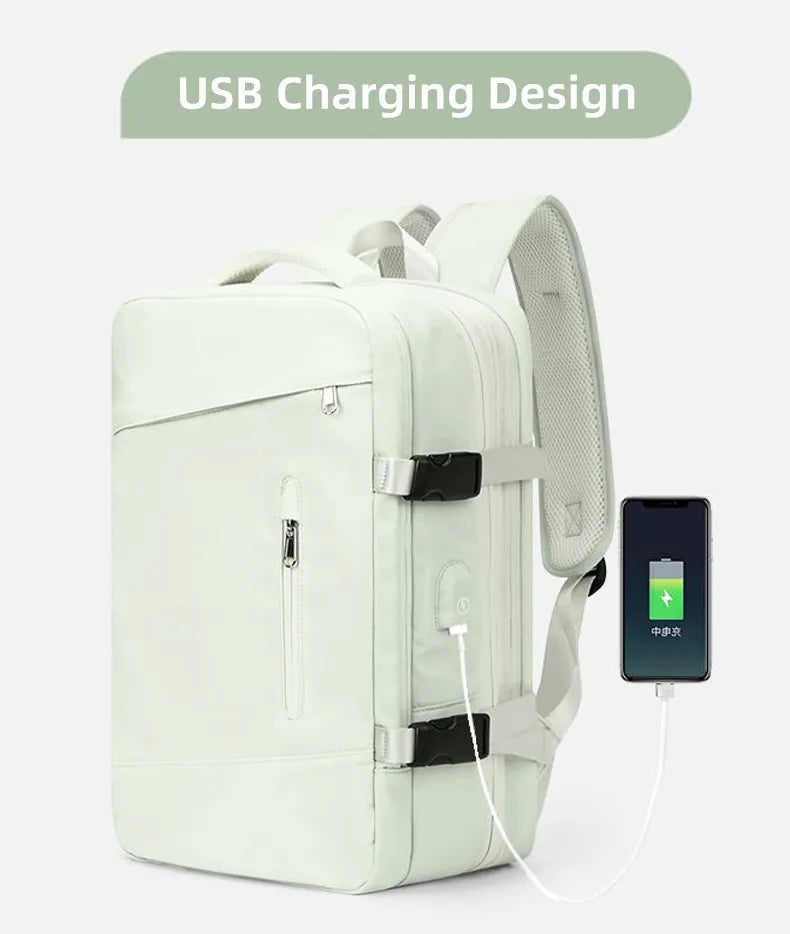 Extendible Travel Backpack With USB - A Fabventure