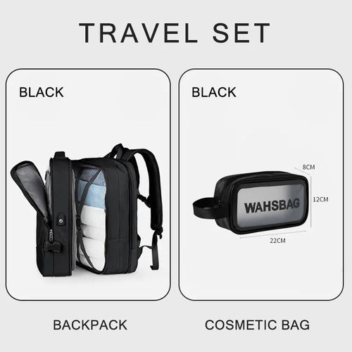 Extendible Travel Backpack With USB - A Fabventure