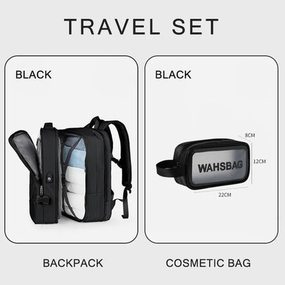 Extendible Travel Backpack With USB - A Fabventure