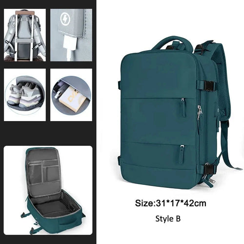 Extendible Travel Backpack With USB - A Fabventure