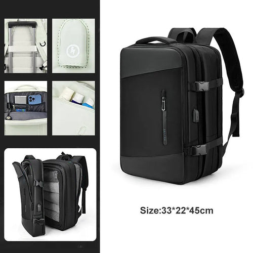 Extendible Travel Backpack With USB - A Fabventure