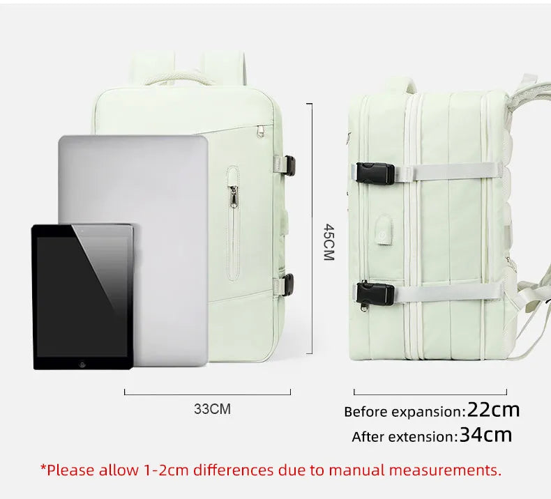 Extendible Travel Backpack With USB - A Fabventure