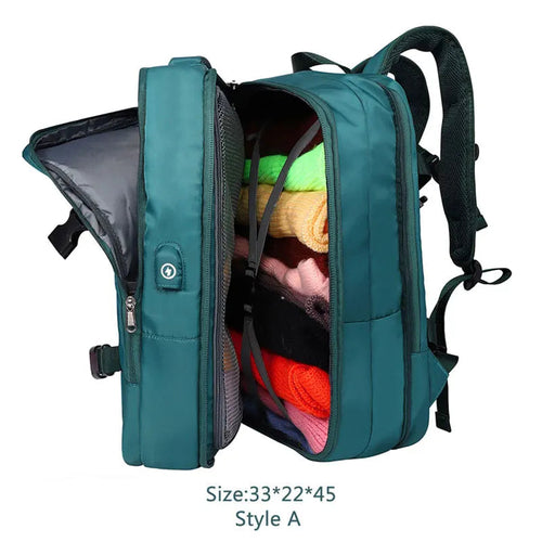 Extendible Travel Backpack With USB - A Fabventure