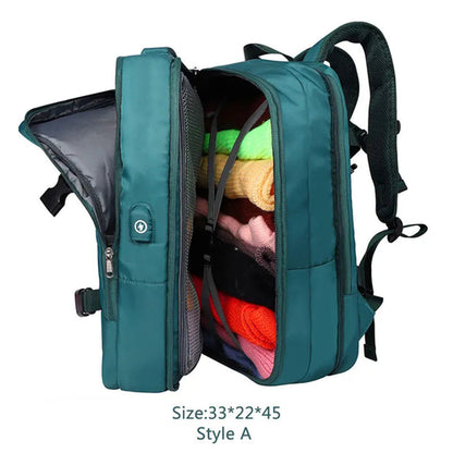 Extendible Travel Backpack With USB - A Fabventure