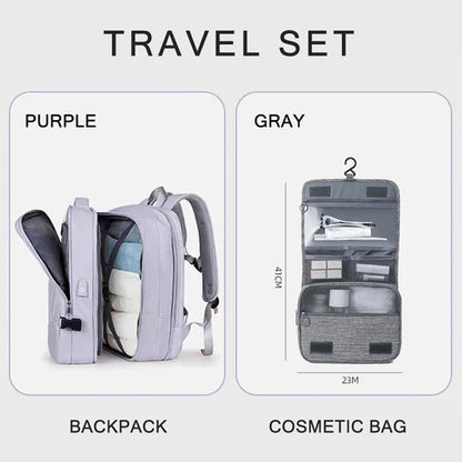 Extendible Travel Backpack With USB - A Fabventure